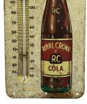 Royal Crown RC Cola Antique Thermometer Sign
