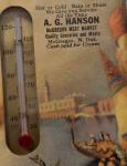 Vintage McGregor Meat Market Thermometer with Scenic Boats