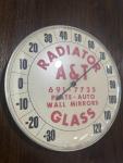 Rare Vintage Auto Radiator Thermometer with Glass Face