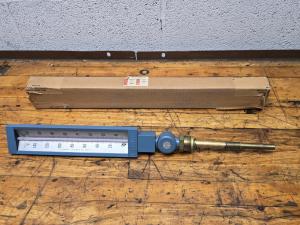 Vintage U.S. Gauge 9" Metal Glass Thermometer
