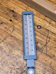 Vintage U.S. Gauge 9" Metal Glass Thermometer