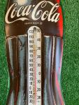 Vintage Coca-Cola 29-Inch Thermometer Bottle Sign