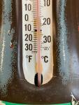 Vintage Coca-Cola 29-Inch Thermometer Bottle Sign