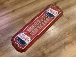 Pepsi Cola Vintage Thermometer Metal Sign 27x8.25”
