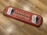 Pepsi Cola Vintage Thermometer Metal Sign 27x8.25”