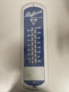 Vintage Packard Motor Cars 27" Metal Thermometer Sign