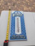 Pabst Blue Ribbon Beer Vintage Metal Thermometer 20.5