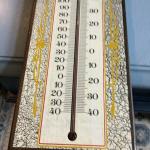 Pepsi-Cola Wooden Thermometer Sign 23” x 7”