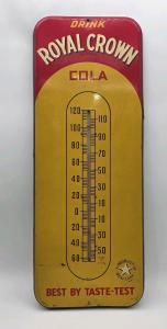 1940s RC Royal Crown Cola Thermometer Sign