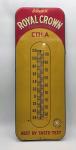 1940s RC Royal Crown Cola Thermometer Sign