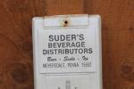 Suder's Vintage Beer & Soda Metal Thermometer