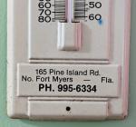 Milt's Auto Electric Garage Thermometer - Fort Myers