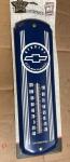 Chevrolet Vintage Blue and White Metal Thermometer