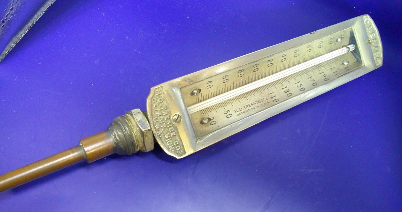 Ornate Antique Steam Condensate Thermometer Gauge
