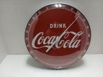 Coca-Cola 12 Inch Round Glass Thermometer Vintage