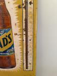 Vintage Dad's Root Beer Metal Thermometer Sign