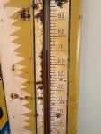 Vintage Dad's Root Beer Metal Thermometer Sign