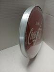 Coca-Cola 12 Inch Round Glass Thermometer Vintage