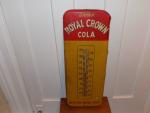 Royal Crown Cola Vintage Metal Thermometer