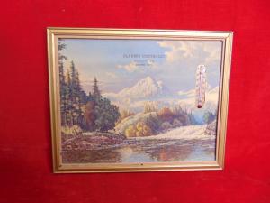 Vintage Clauser Chevrolet Advertising Thermometer Sign