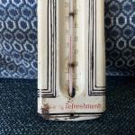 1950s Coca Cola Metal Button Thermometer Sign