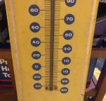 1960s Vintage Pepsi Soda Fountain Tin Thermometer