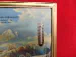Vintage Clauser Chevrolet Advertising Thermometer Sign
