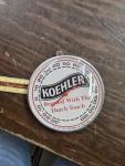 Vintage Koehler Beer Metal Thermometer - 6 Inch