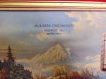 Vintage Clauser Chevrolet Advertising Thermometer Sign