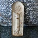 1950s Coca Cola Metal Button Thermometer Sign