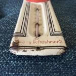 1950s Coca Cola Metal Button Thermometer Sign