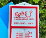 Red's Western Beer Horseshoe Inn Wall Thermometer