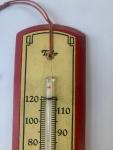 1950s Wooden Taylor Wall Thermometer - 8 Inches