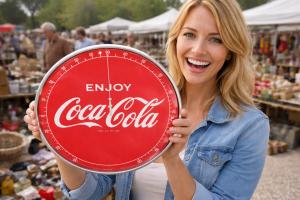 Coca-Cola 12" Thermometer with Glass Dome Face