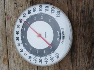 Vintage 12" Jumbo Dial Thermometer