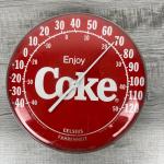 Coca-Cola Jumbo Dial Thermometer Red 1984