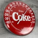 Coca-Cola Jumbo Dial Thermometer Red 1984