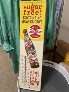 Sundrop Diet Cola Advertising Thermometer