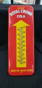 Royal Crown Cola Vintage Metal Wall Thermometer