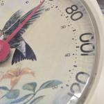 Taylor Vintage Hummingbird Yellow Thermometer 12
