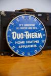 Vintage Duo-Therm Round Thermometer Advertising Sign
