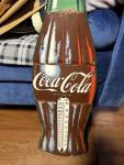 Coca Cola Vintage Die Cut Metal Thermometer Sign