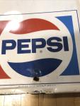 1971 Pepsi Cola 28" Metal Thermometer Sign