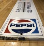 1971 Pepsi Cola 28" Metal Thermometer Sign