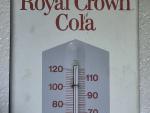 Royal Crown Cola Vintage Tin Thermometer Sign