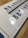 1971 Pepsi Cola 28" Metal Thermometer Sign