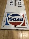 1971 Pepsi Cola 28" Metal Thermometer Sign