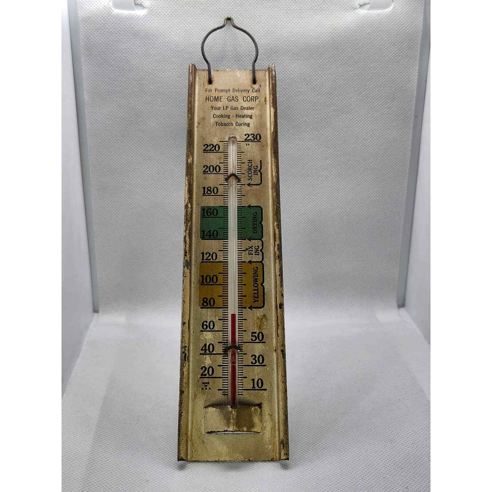 Vintage Propane Gas Dealer Advertising Thermometer