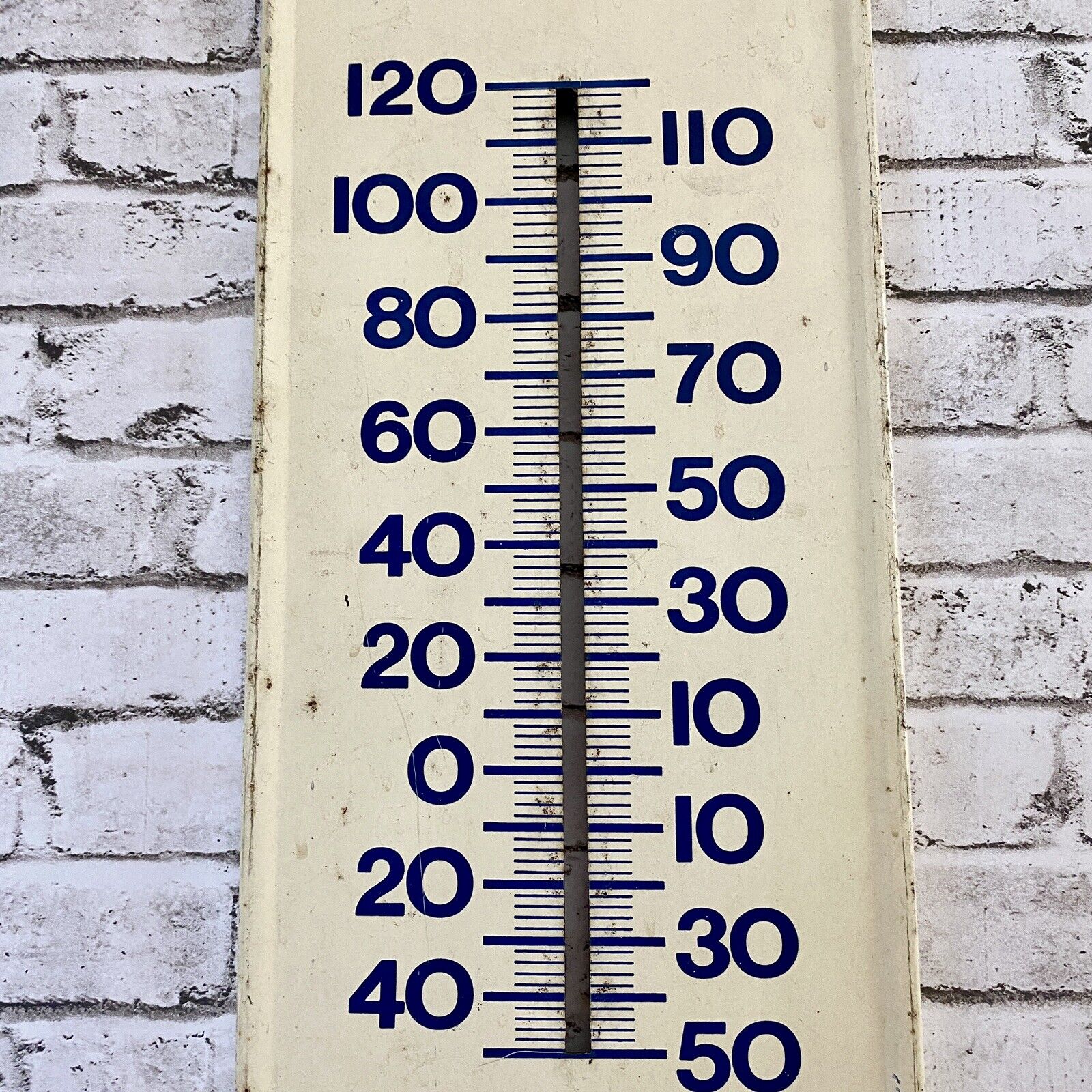 Pepsi Metal Advertising Thermometer Sign - 28" x 7