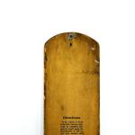 1915 Antique Wood Thermometer - Insurance Company Design